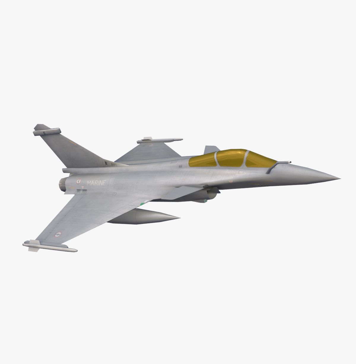 Dassault Rafale C fighter jet 3d model