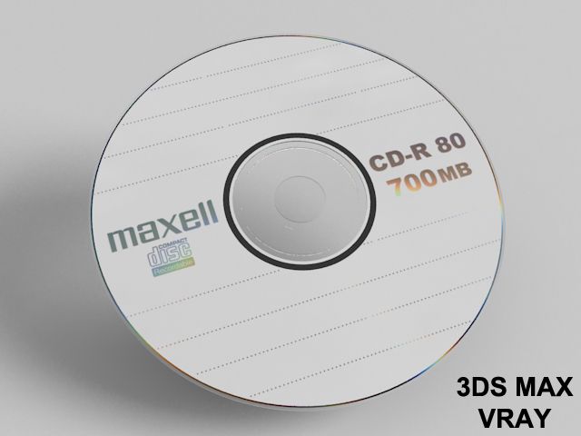 CD DVD disc royalty-free 3d model - Preview no. 6