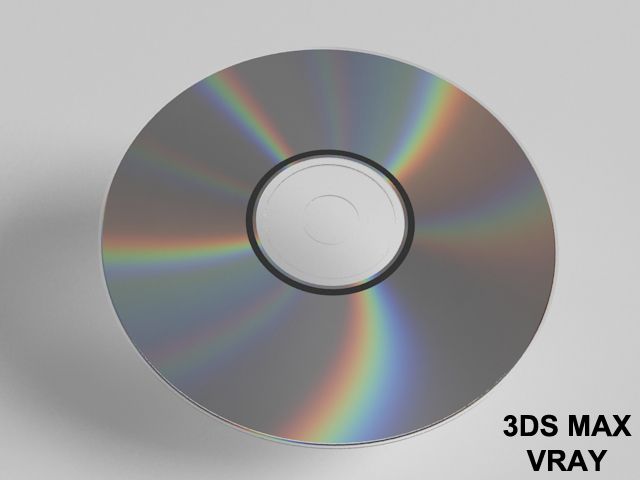 CD DVD disc royalty-free 3d model - Preview no. 4