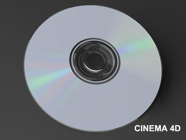 CD DVD disc royalty-free 3d model - Preview no. 9