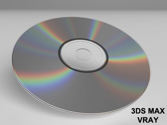 CD DVD disc royalty-free 3d model - Preview no. 3