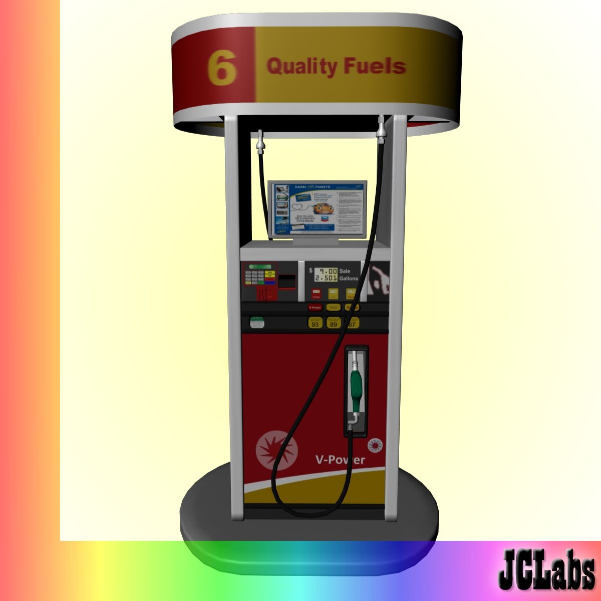 Gas Station 3d model