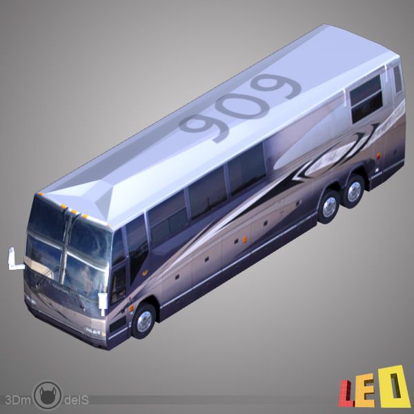 Autobus royalty-free 3d model - Preview no. 2