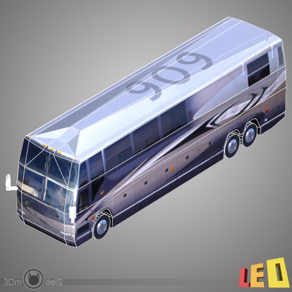 Autobus royalty-free 3d model - Preview no. 3