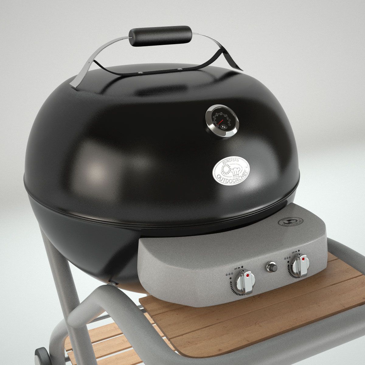 Grill Kettle Barbecue V-Ray 3d model