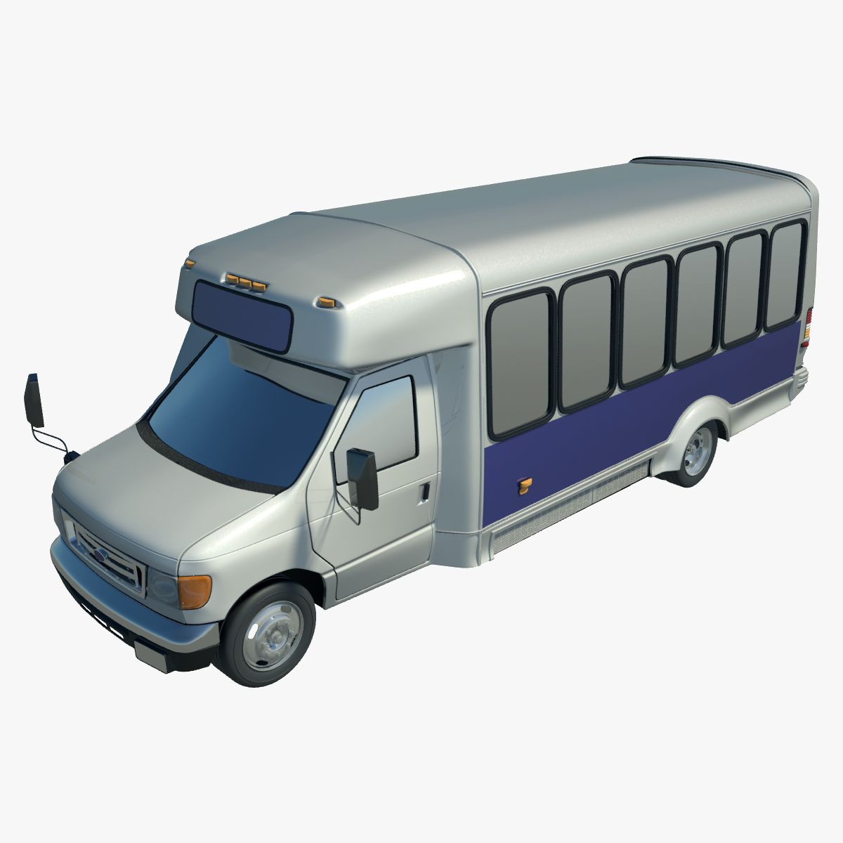 Autobus budżetowy 3d model