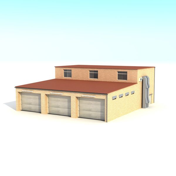 Garage Building 3d model