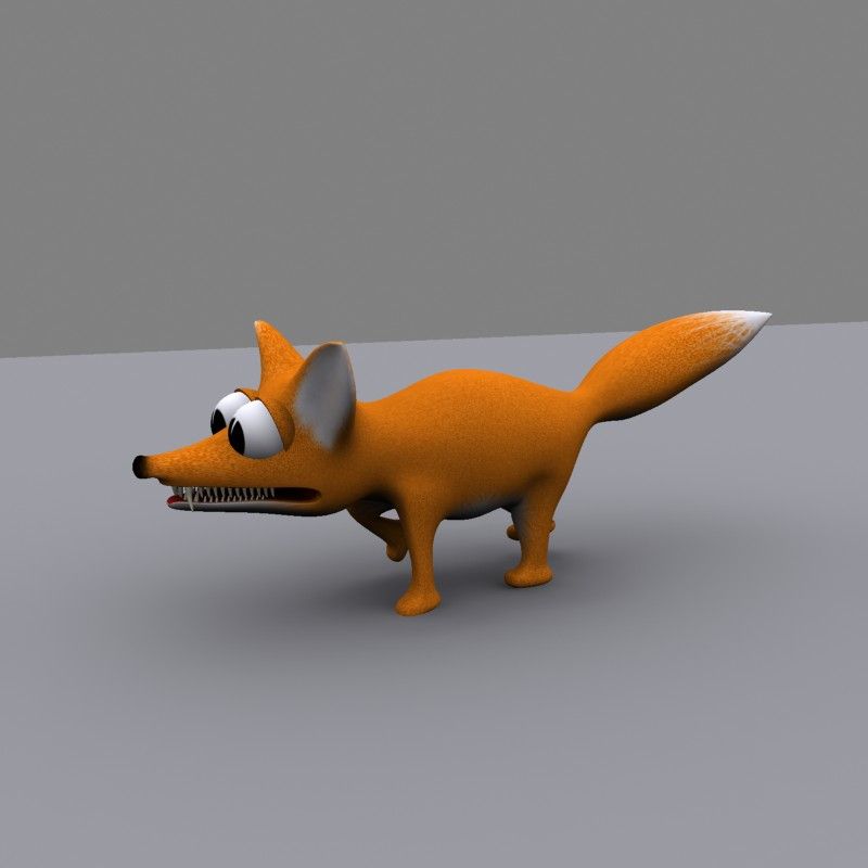 fox 3d model