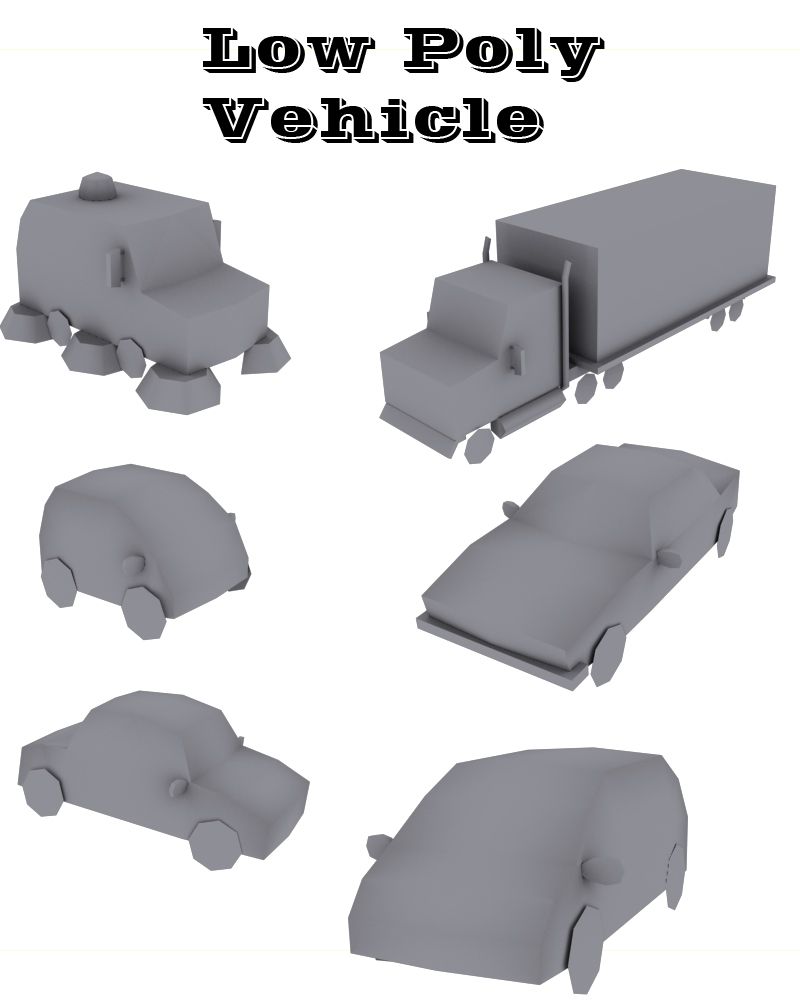 Low Poly Vehicle