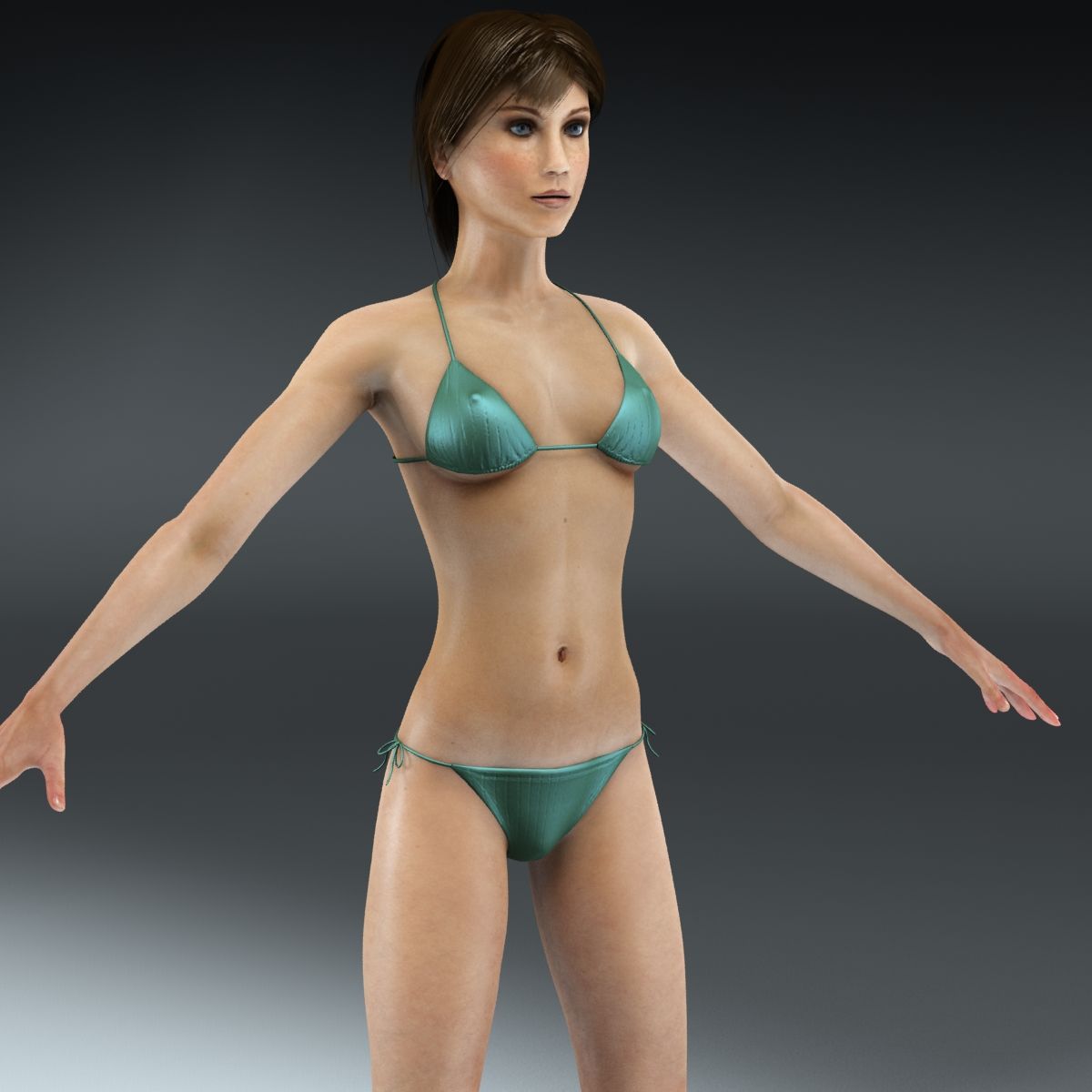 Female Anatomy Slim 3d model