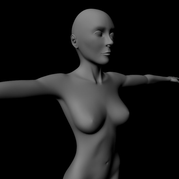 Female mesh 3d model