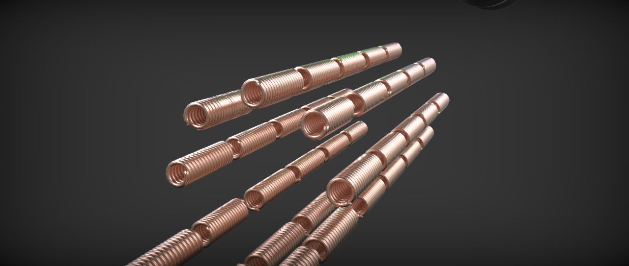 Quigon Jinn Lightsaber royalty-free 3d model - Preview no. 43