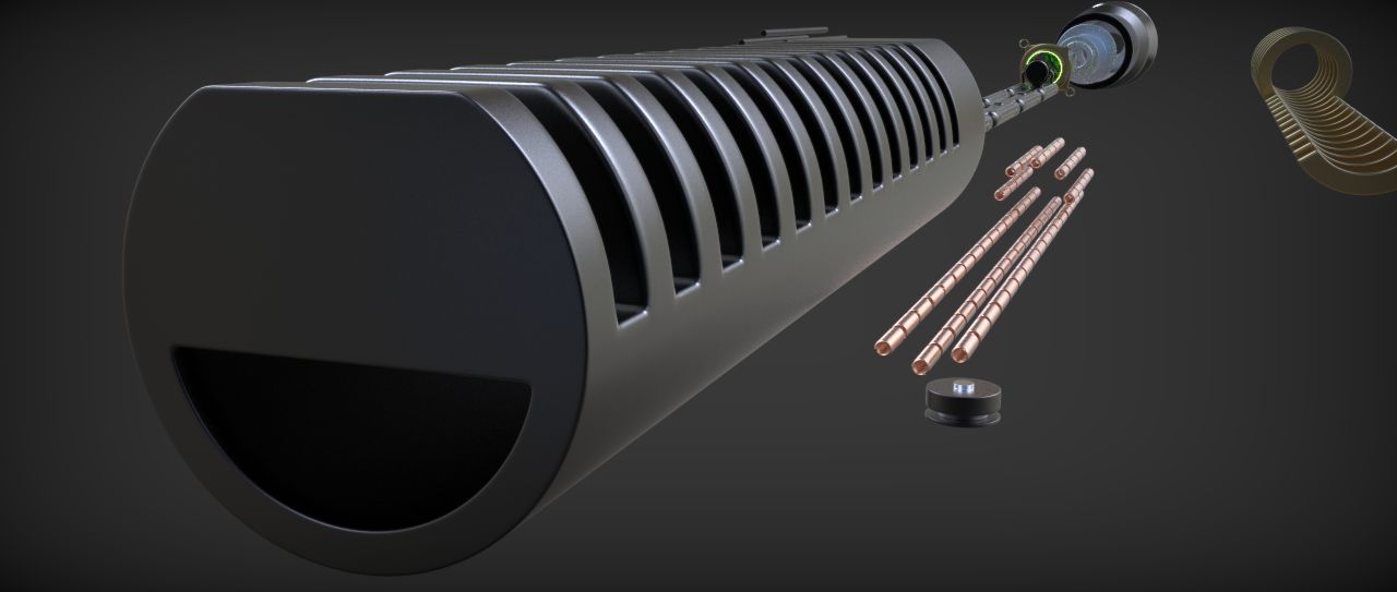 Quigon Jinn Lightsaber royalty-free 3d model - Preview no. 45