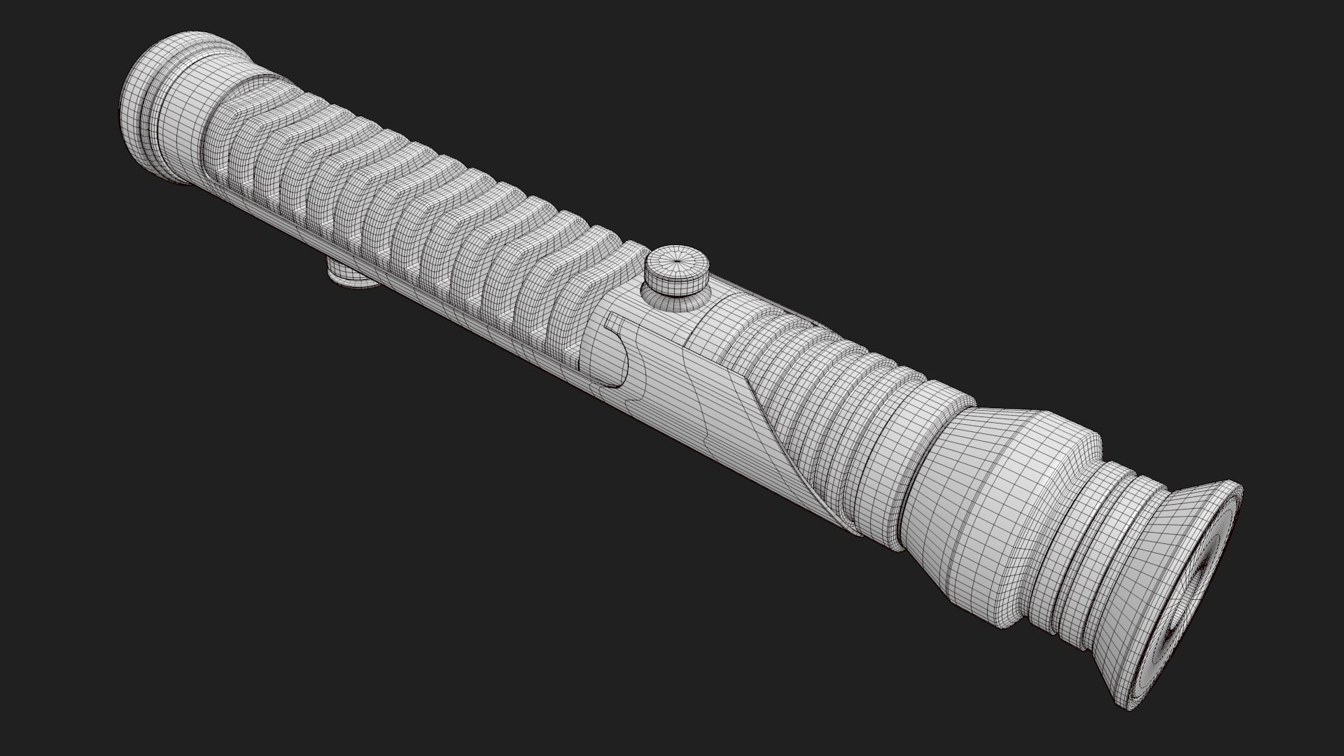 Quigon Jinn Lightsaber royalty-free 3d model - Preview no. 44