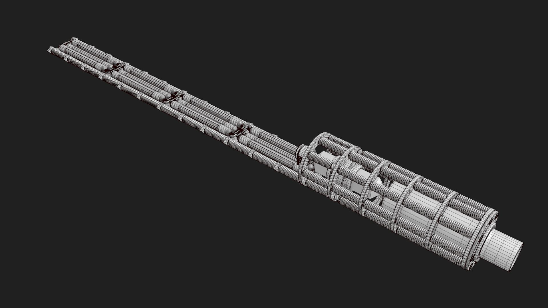 Quigon Jinn Lightsaber royalty-free 3d model - Preview no. 46