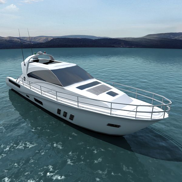 Yacht 02 3d model