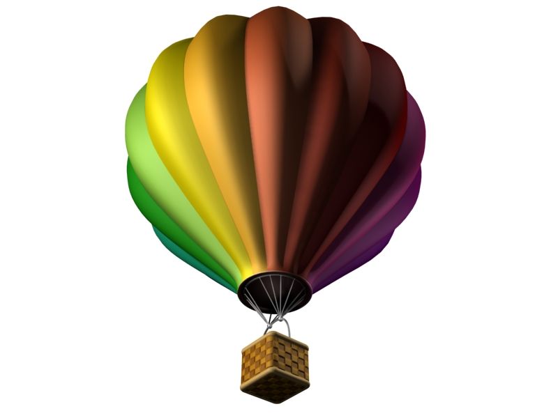 Hot Air Balloon 3d model