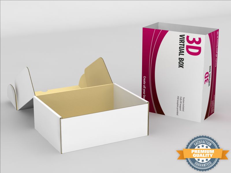 Caja electrónica modelo 3d