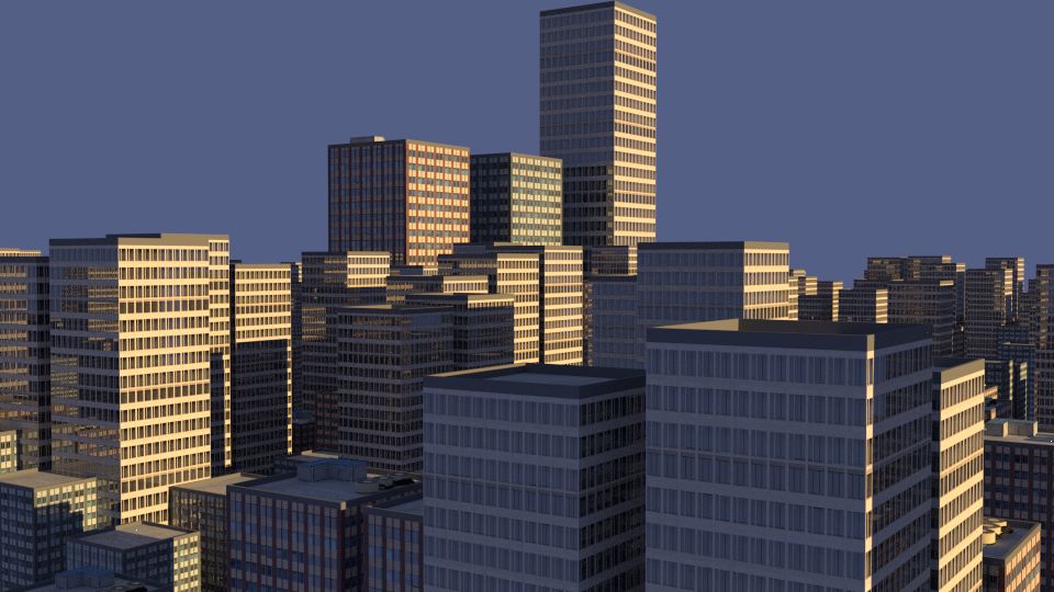 3 miasto budynku 3d model