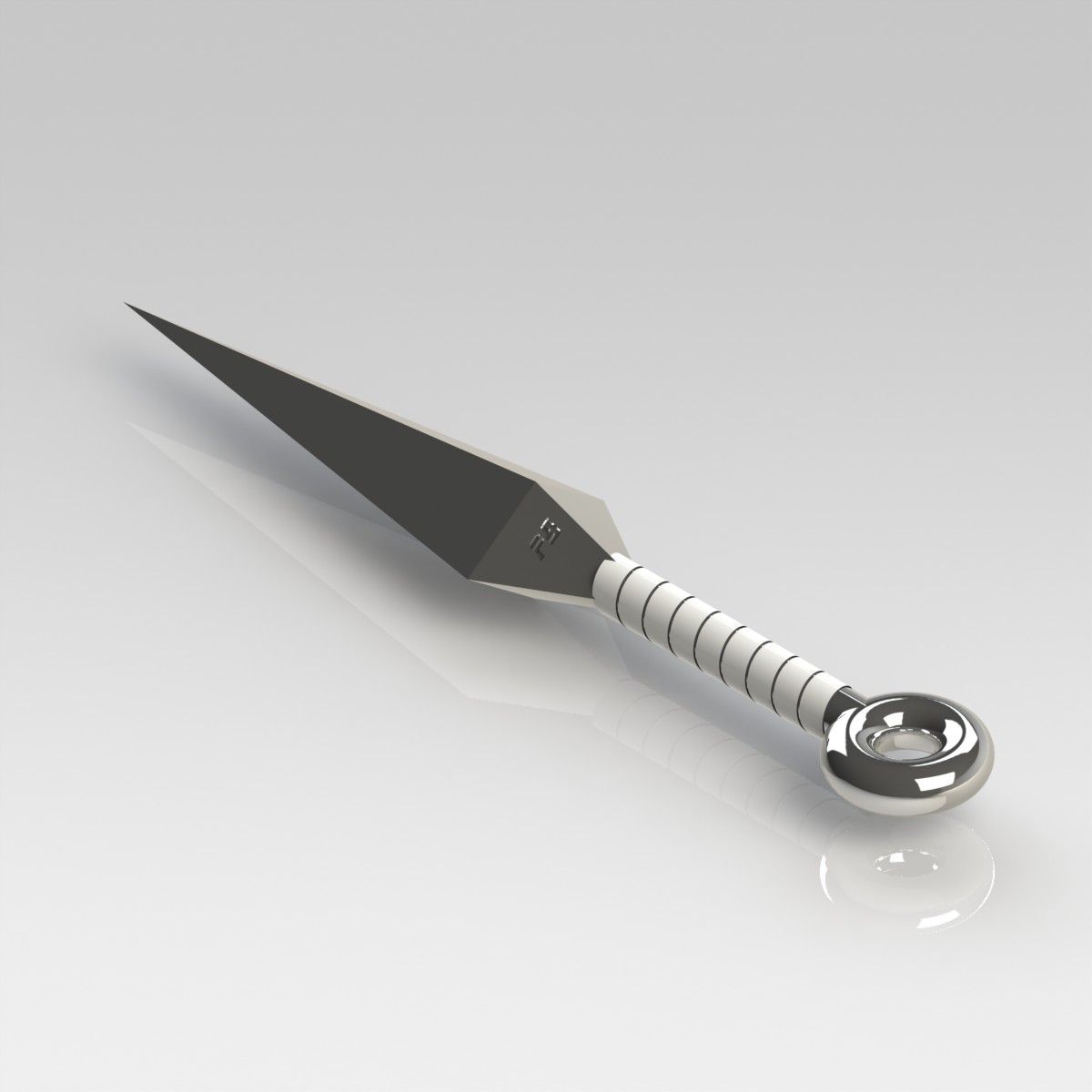 Kunai royalty-free 3d model - Preview no. 6