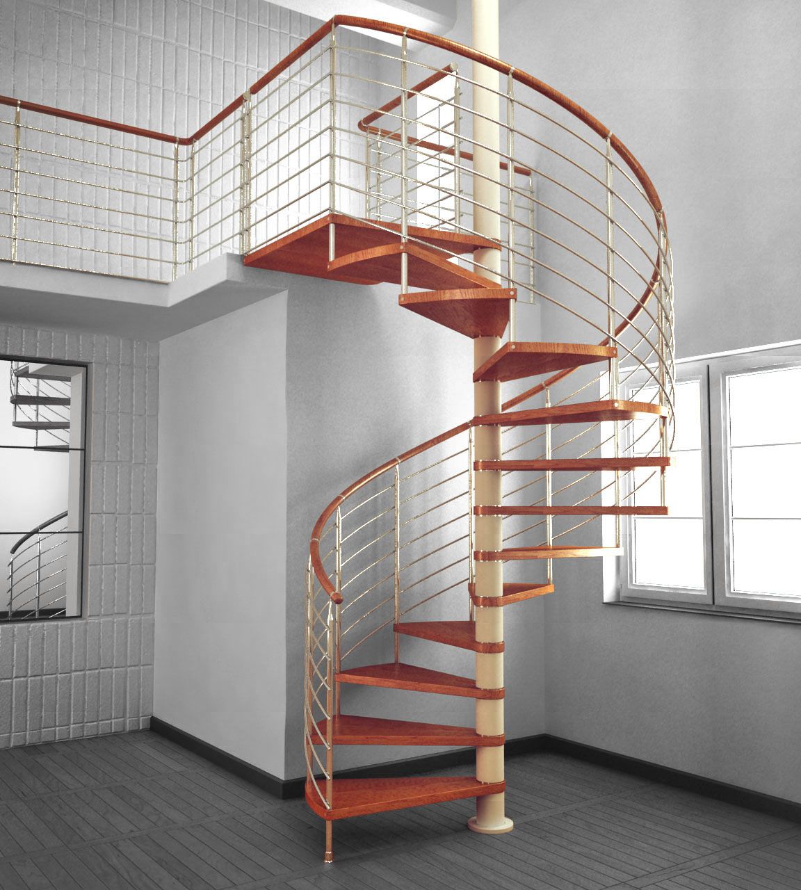 Escadas em espiral 3d model