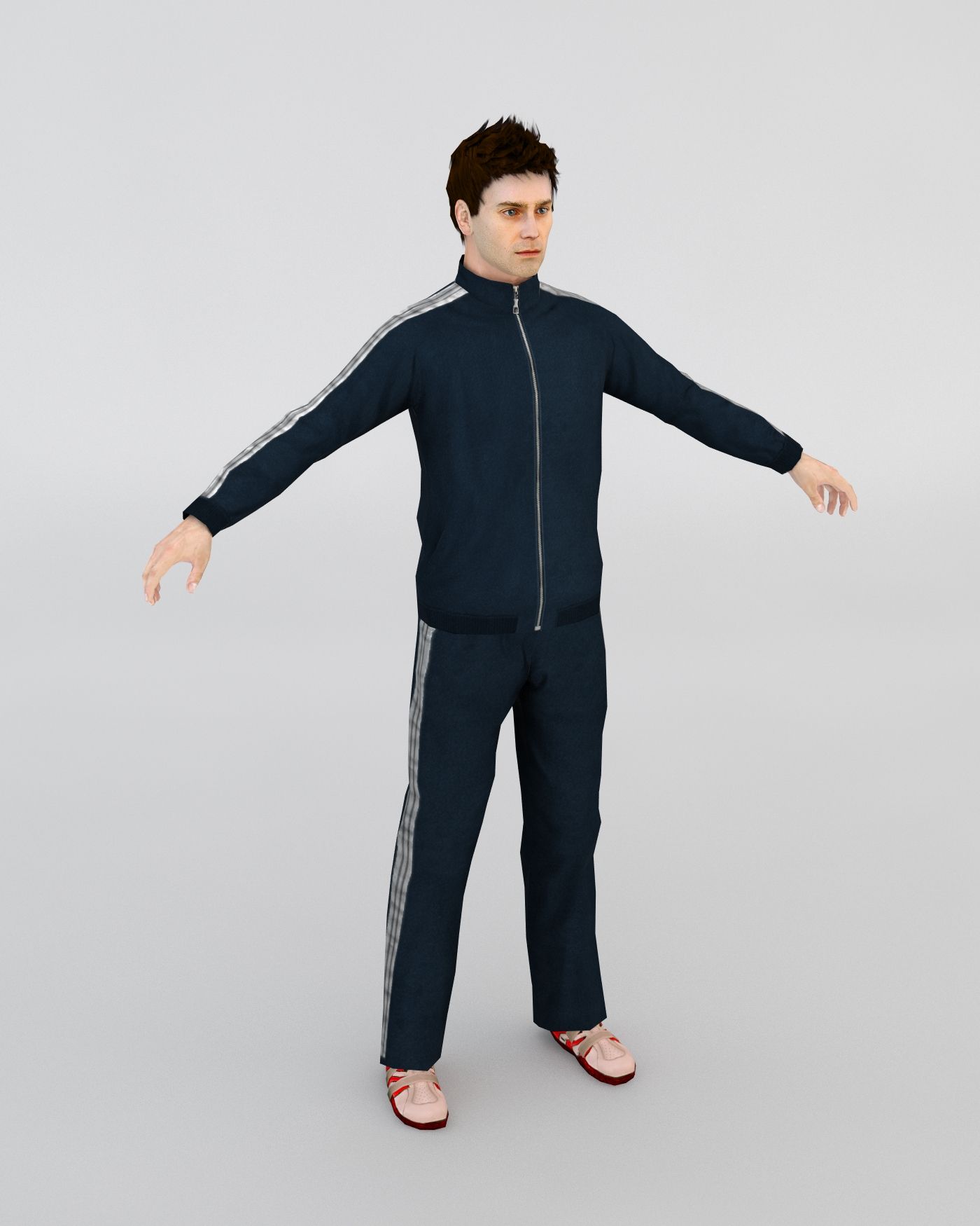 Man In A Tracksuit 3d model