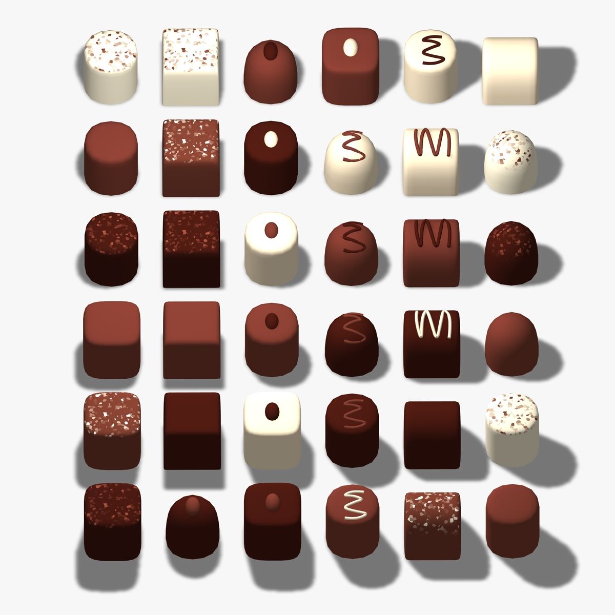 Cioccolatini semplici 3d model