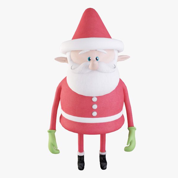 Papai Noel royalty-free 3d model - Preview no. 2