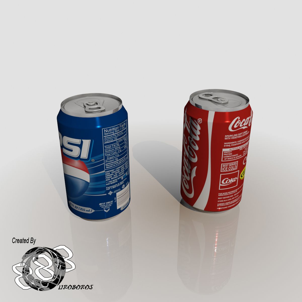 Drink Cans royalty-free 3d model - Preview no. 4