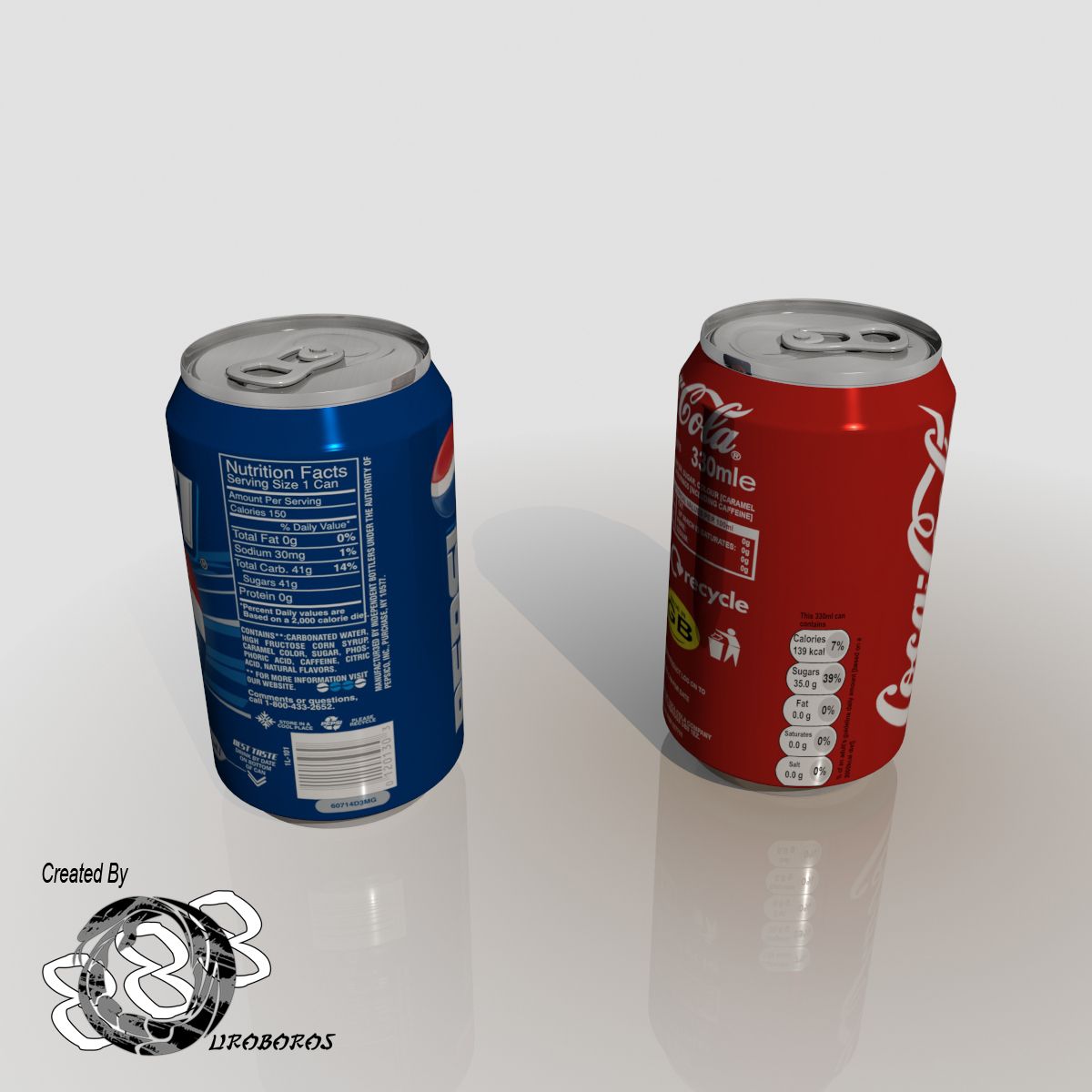 Drink Cans royalty-free 3d model - Preview no. 3