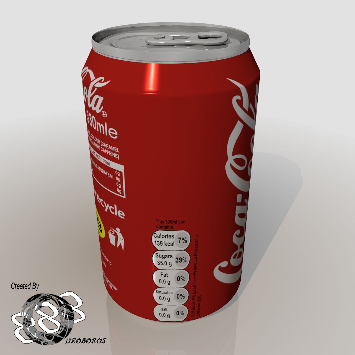 Drink Cans royalty-free 3d model - Preview no. 7