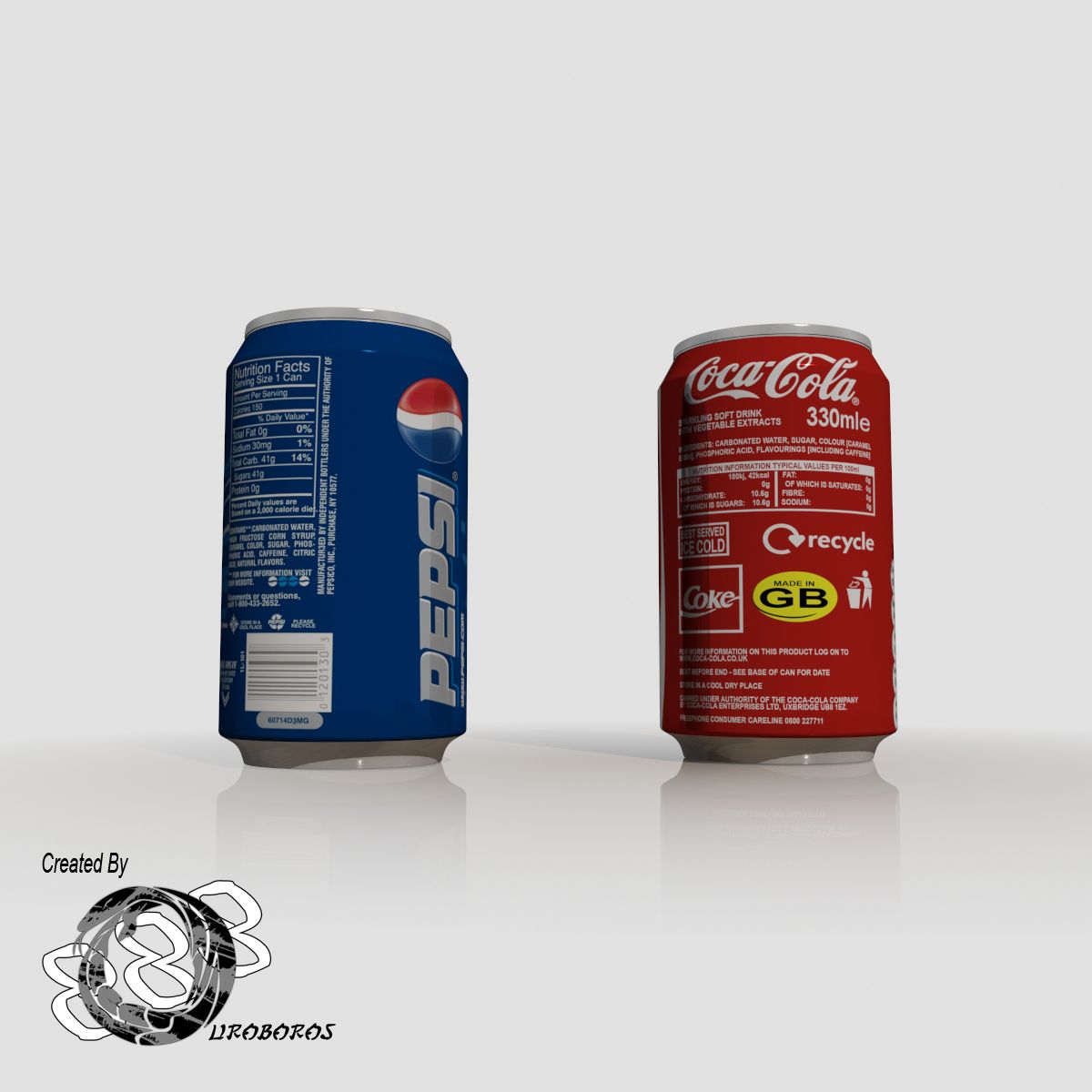 Drink Cans royalty-free 3d model - Preview no. 5