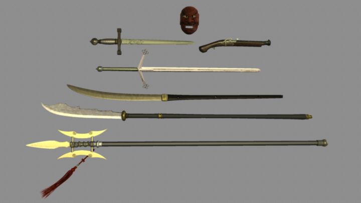 Conjunto de Arma Medieval A 3d model