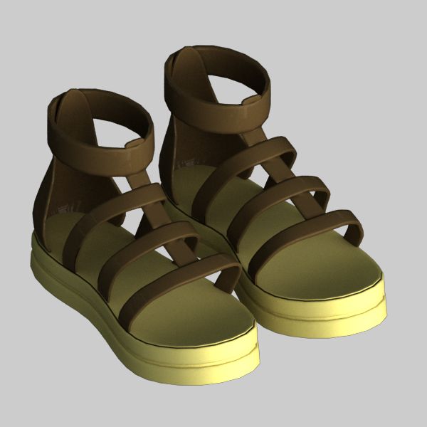 Female  Sandal 3d model