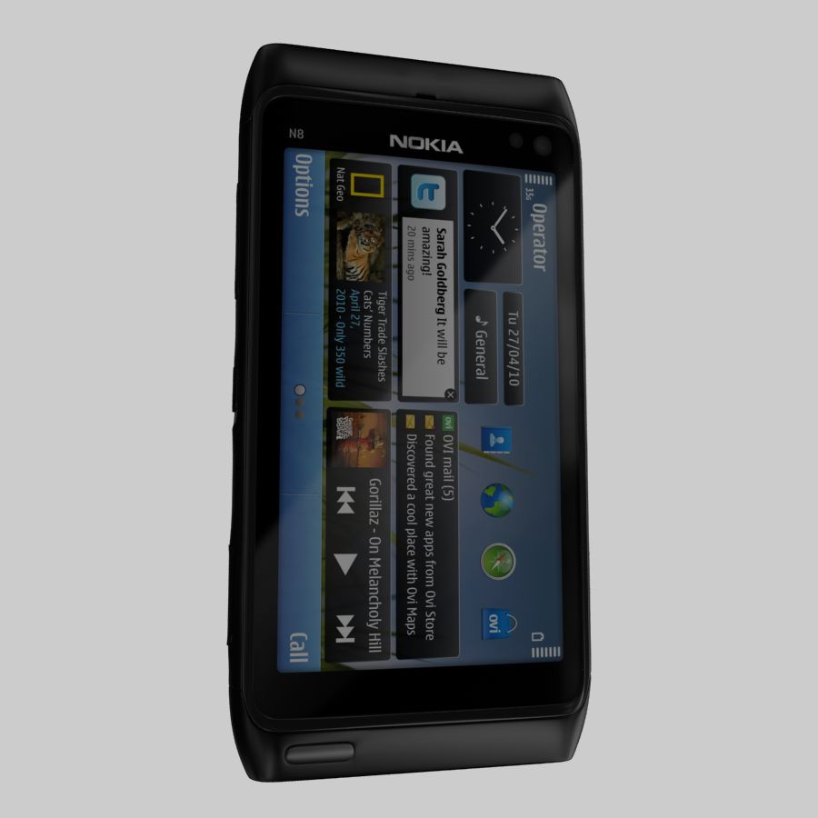 Nokia N8 modelo 3d