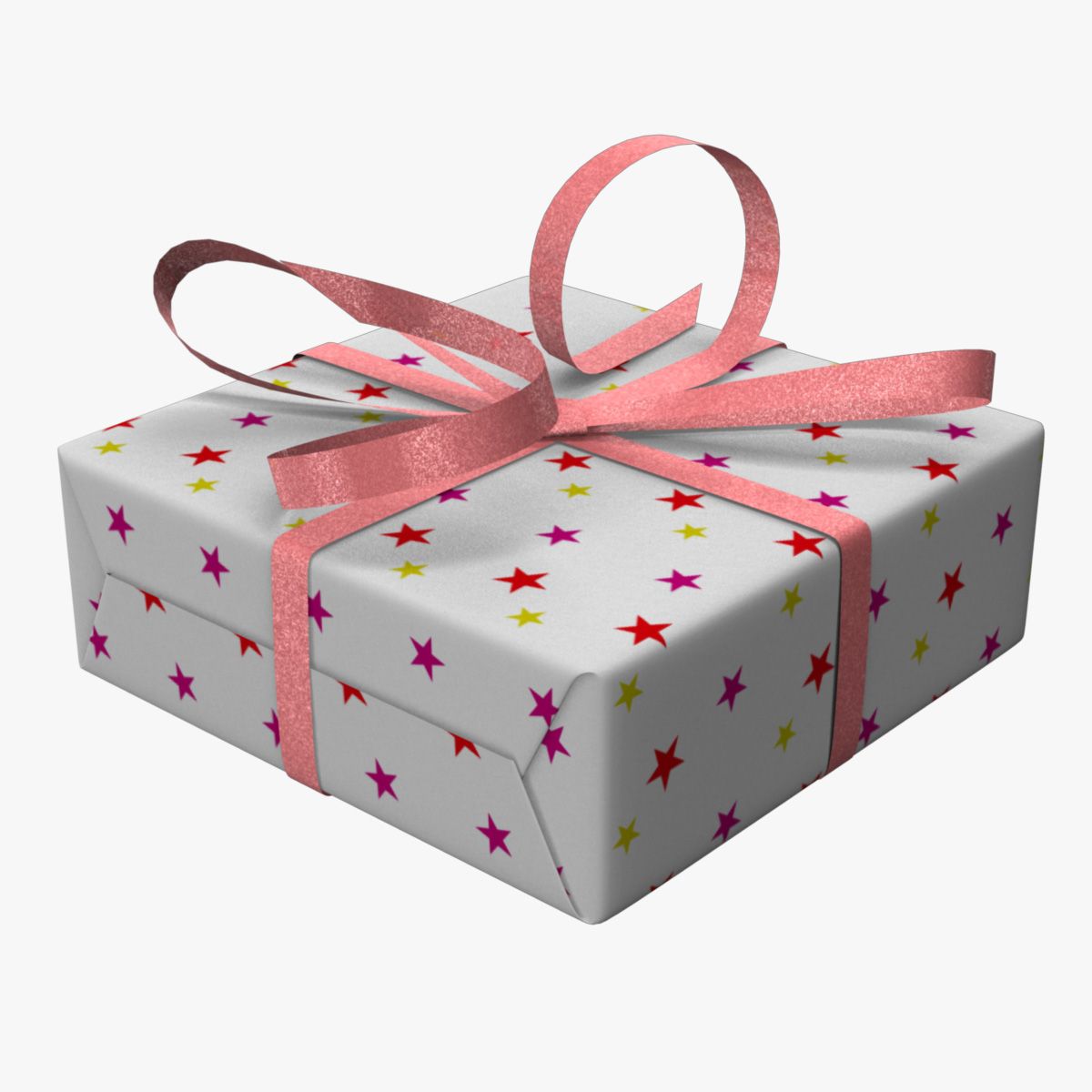 Gift Box 04 3d model