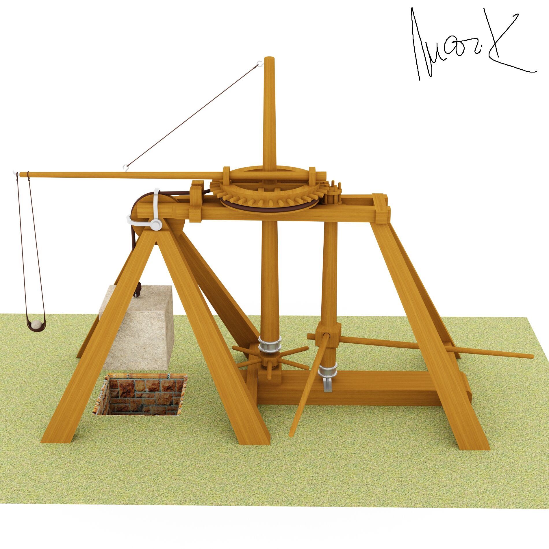 Catapulta 6 3d model