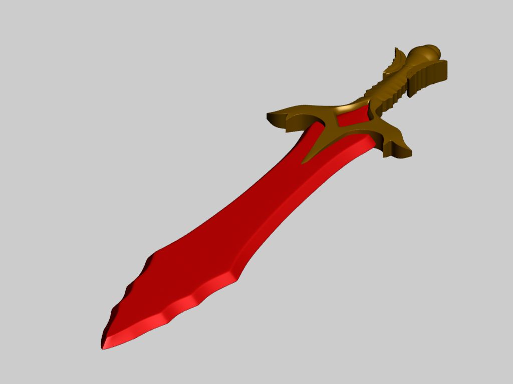 Mystic Sword Weapon 3d model