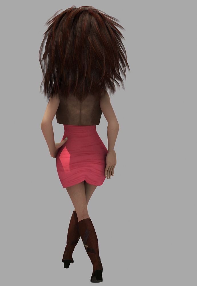 Lilu royalty-free 3d model - Preview no. 5