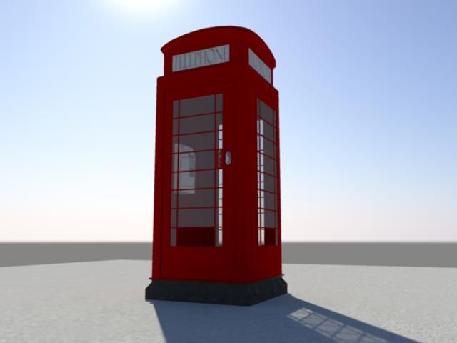 Telefonzelle 3d model