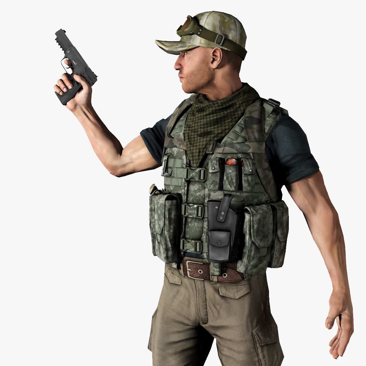 Soldado Mercenário 3d model