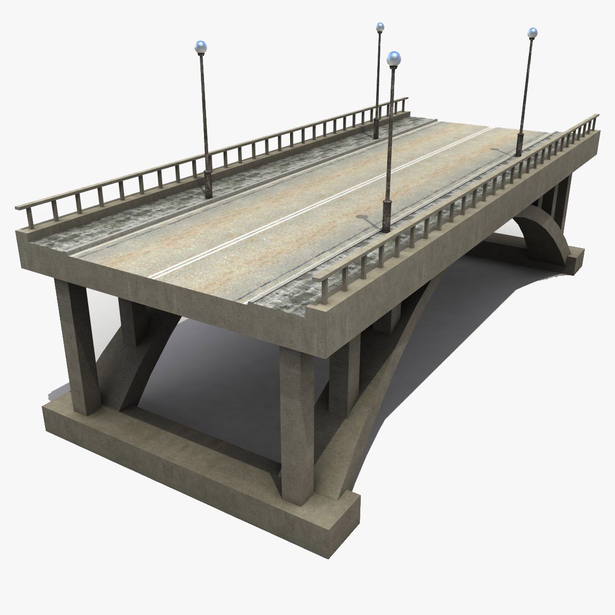 Concrete Bridge 3d model