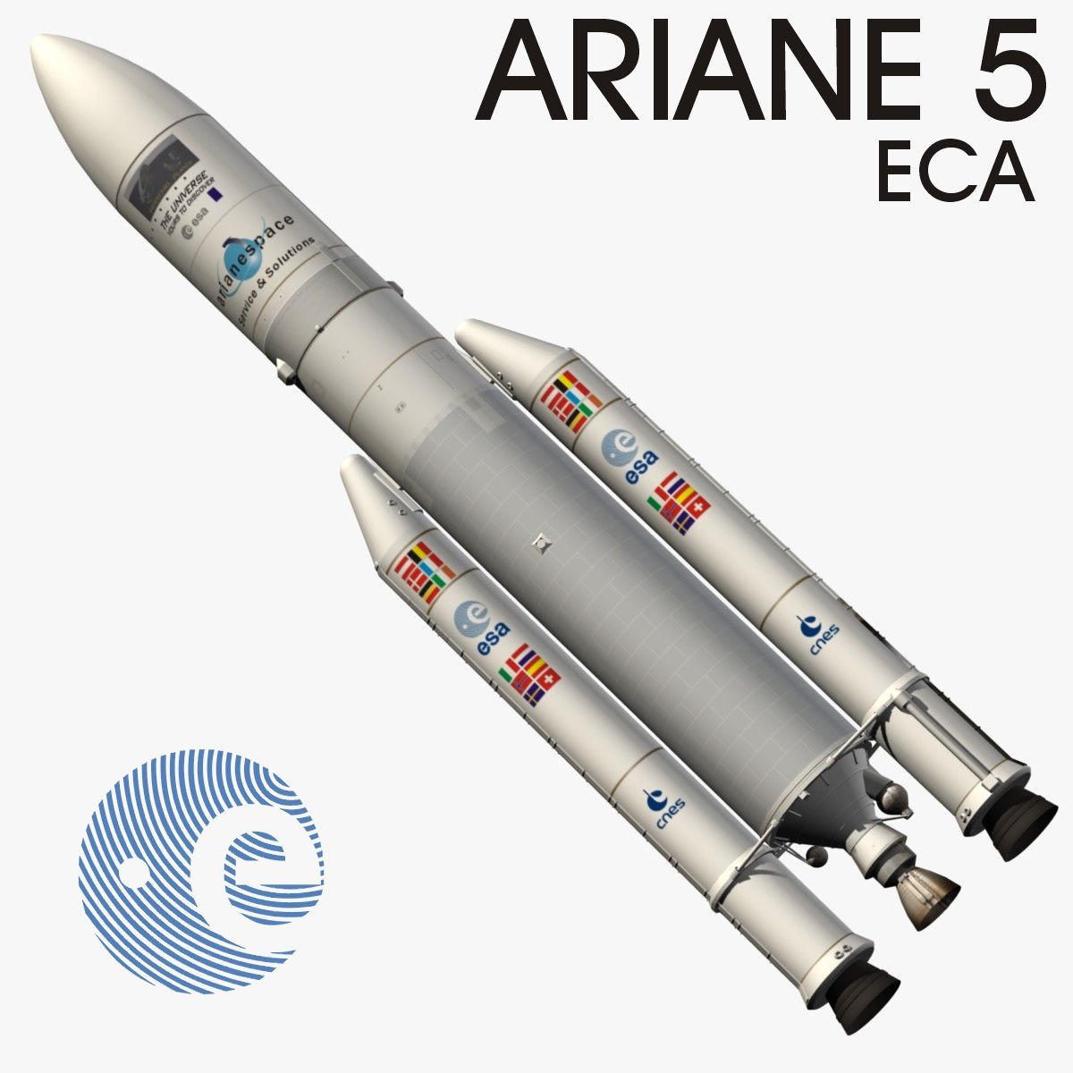 Ariane 5 ECA 3d model