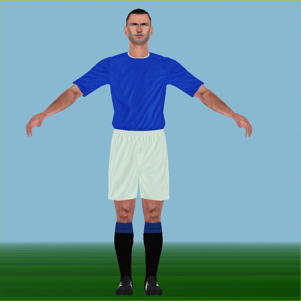 Fotbollsspelare 3d model