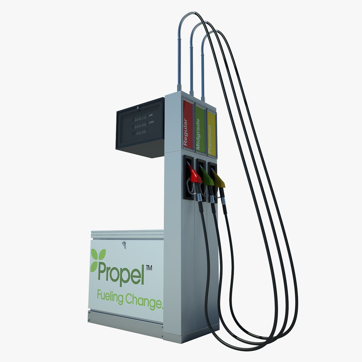 Petrol Pump 03 3d model