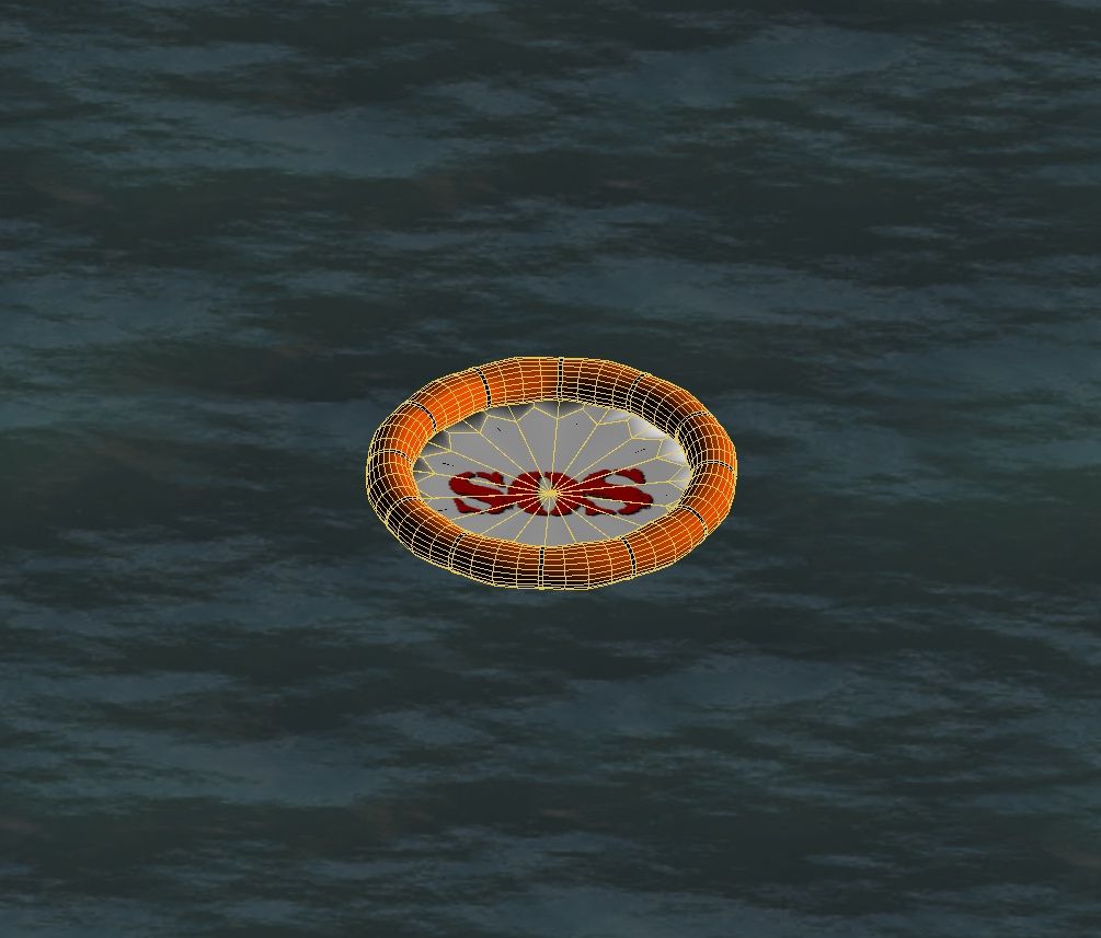 Life Raft royalty-free 3d model - Preview no. 2