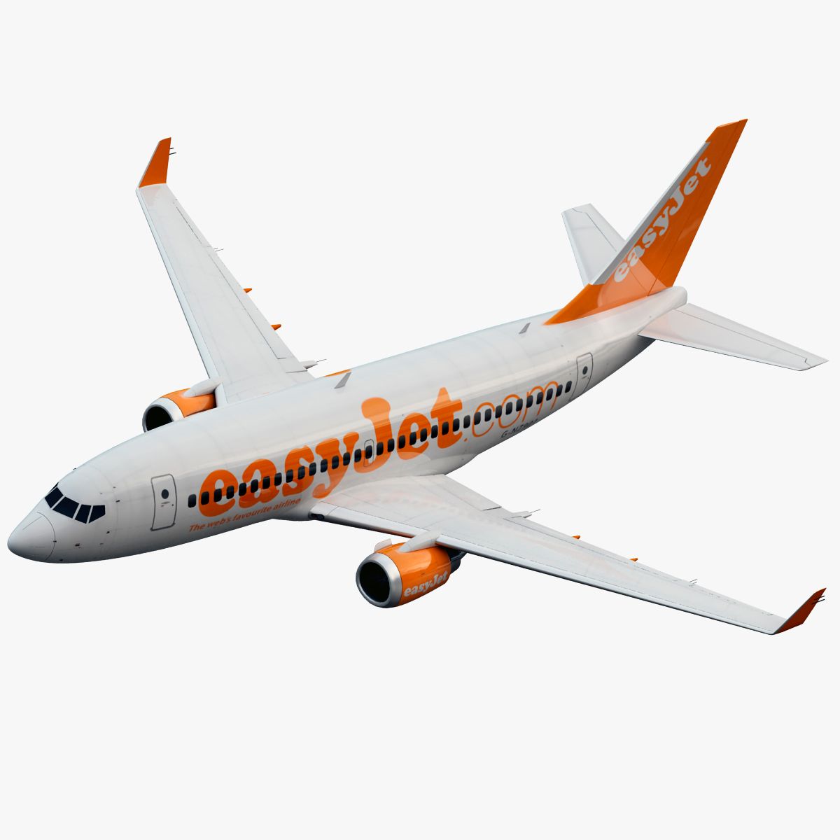 Boeing 737-800 EasyJet 3d model