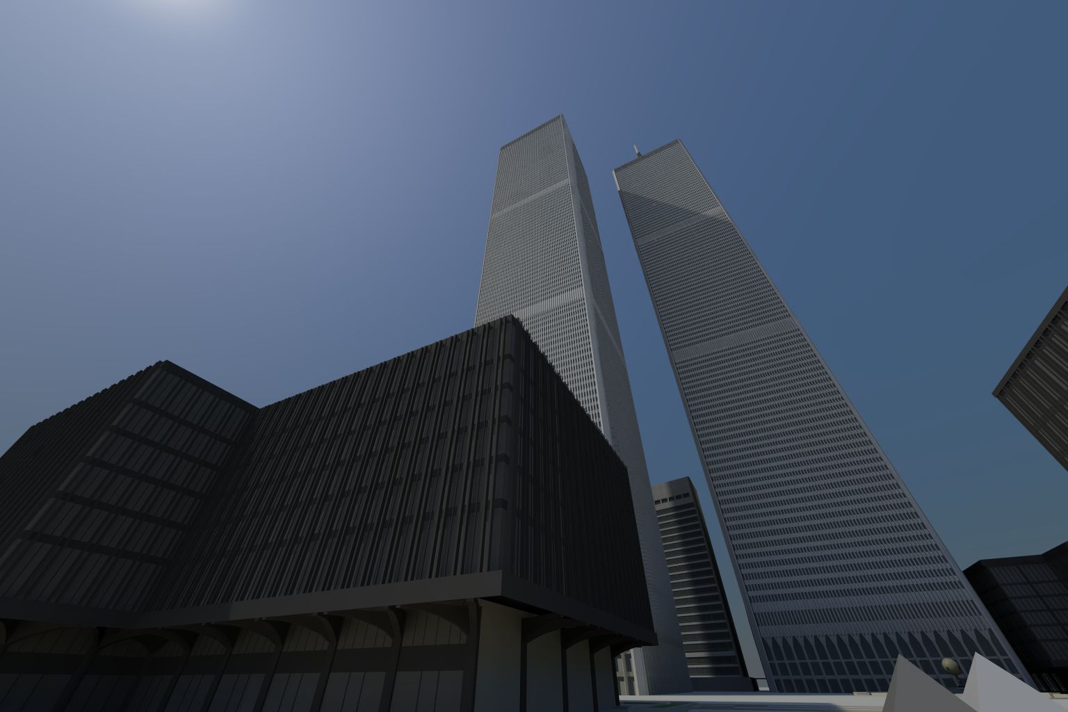 Всемирный торговый центр с Ground Zero 3d model