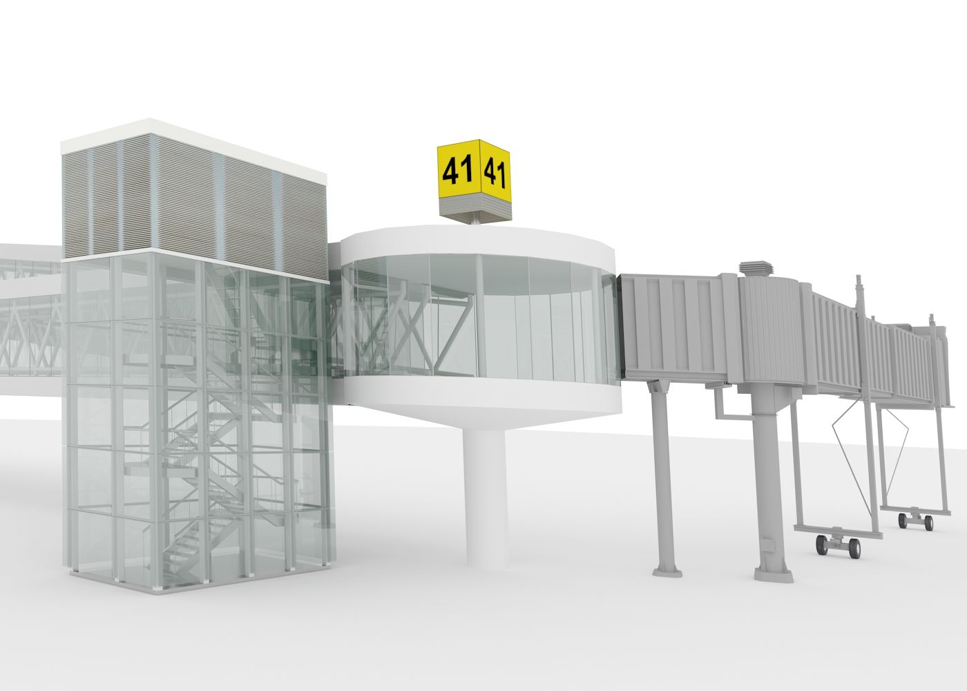 Aeroporto Passenger Bridge 3d model