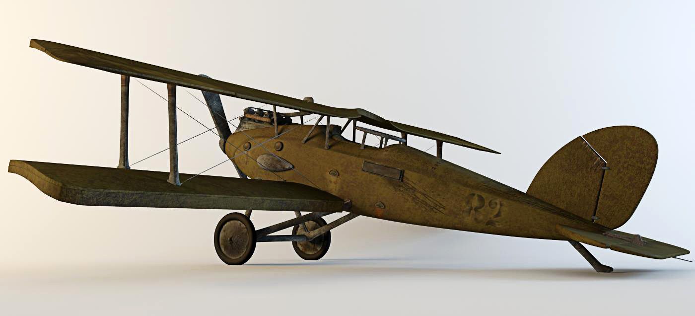 飞机WW1 3d model